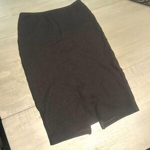 Black Ponte mid length pencil skirt from American Apparel